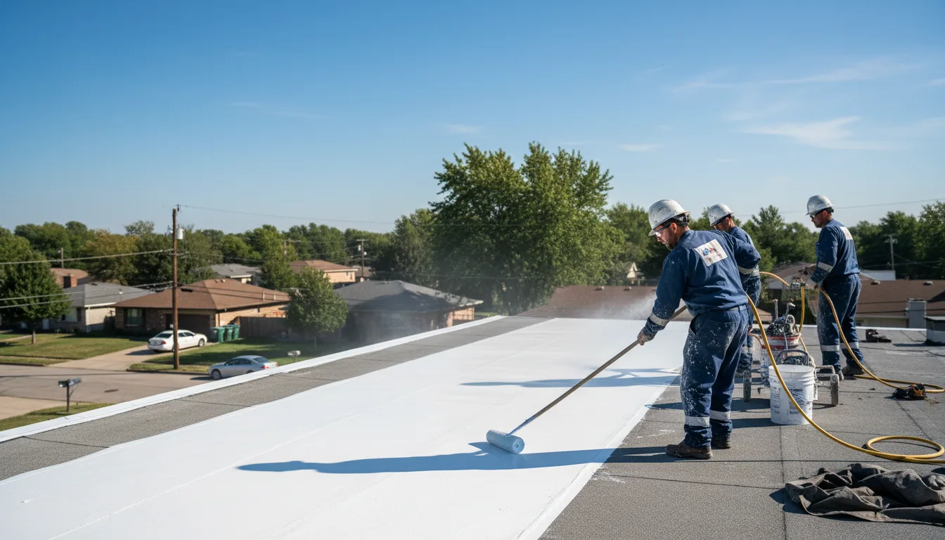 Commercial roof coating in Jefferson Valley, NY near me